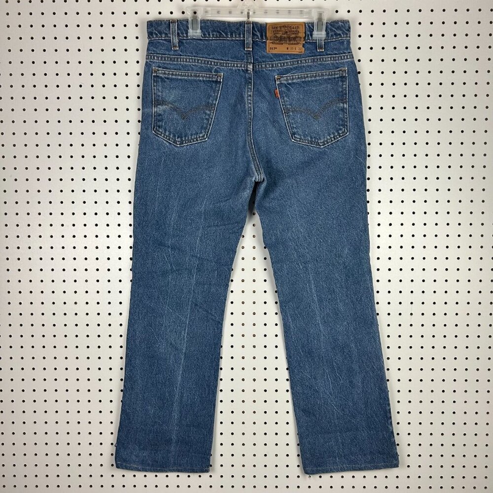 Levi's 517 Vintage Blue Jeans Size 34x29 Orange Tab‎ Honey Comb Medium Wash 90s